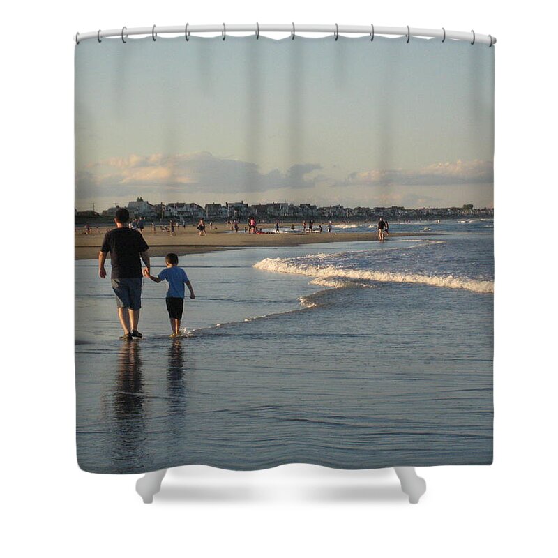 Nature Shower Curtain featuring the photograph Father and Son by Melissa McCrann