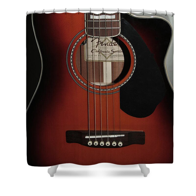 Fender Shower Curtain featuring the photograph Fender by Linda Sannuti