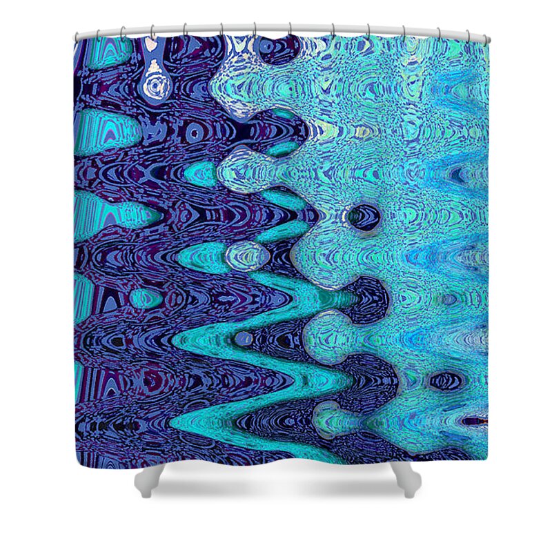 Festive Shower Curtain featuring the photograph Festive Abstract Panel III by Nina Silver