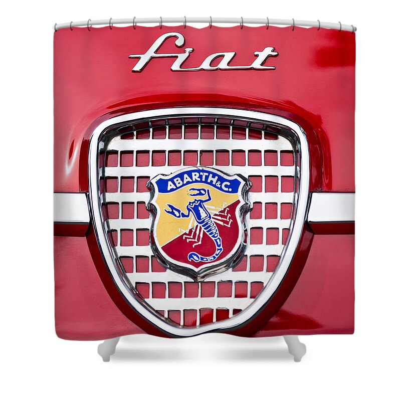 Fiat Shower Curtain featuring the photograph Fiat Emblem 2 by Jill Reger
