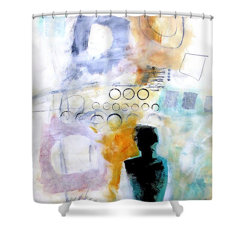 Keywords: Abstract Shower Curtain featuring the painting Figure 1 by Jane Davies