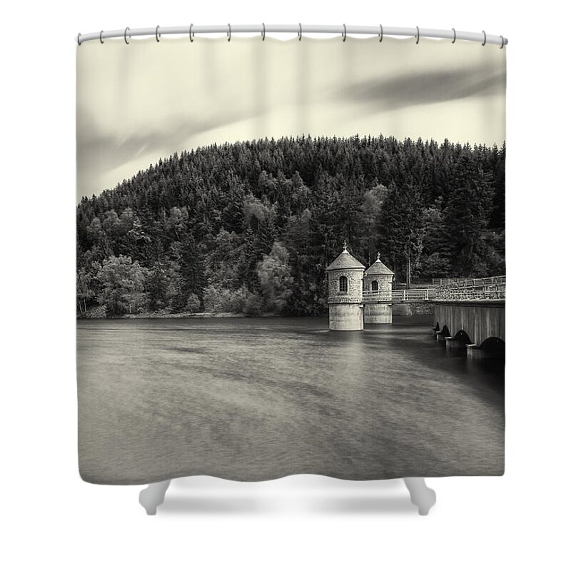 Waterscape Shower Curtain featuring the photograph Filled To The Brim by Andreas Levi
