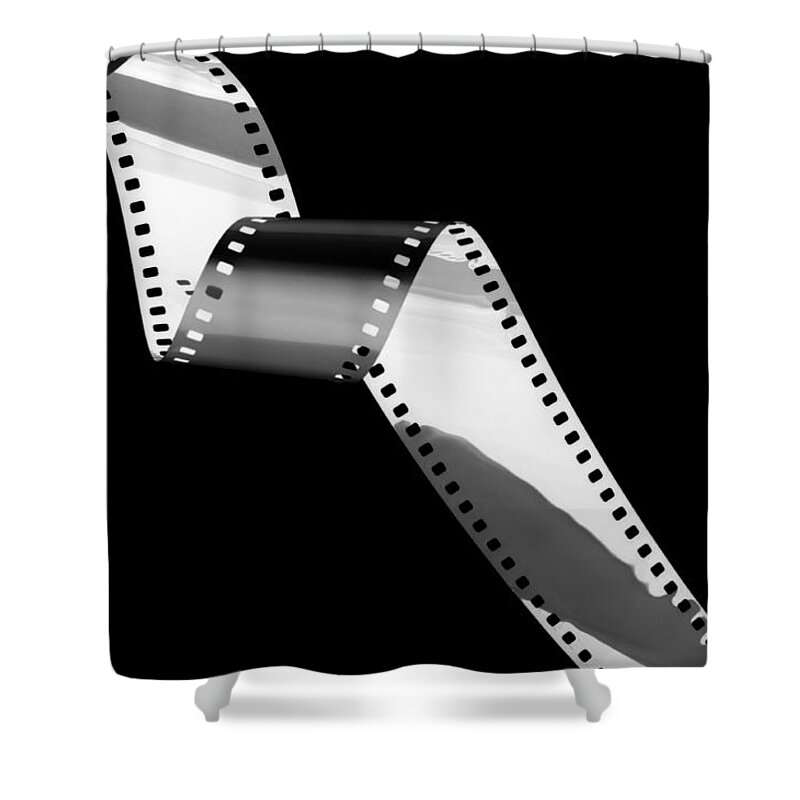 Film Shower Curtain featuring the photograph Filmstrip by Chevy Fleet