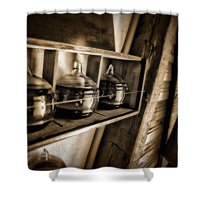 Fireman Shower Curtain featuring the photograph Fire Extinguisher by Richard Gehlbach