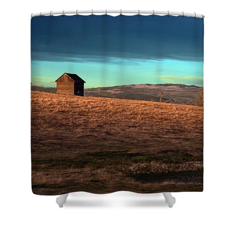 Landscape Shower Curtain featuring the photograph First Light by Ed Hall