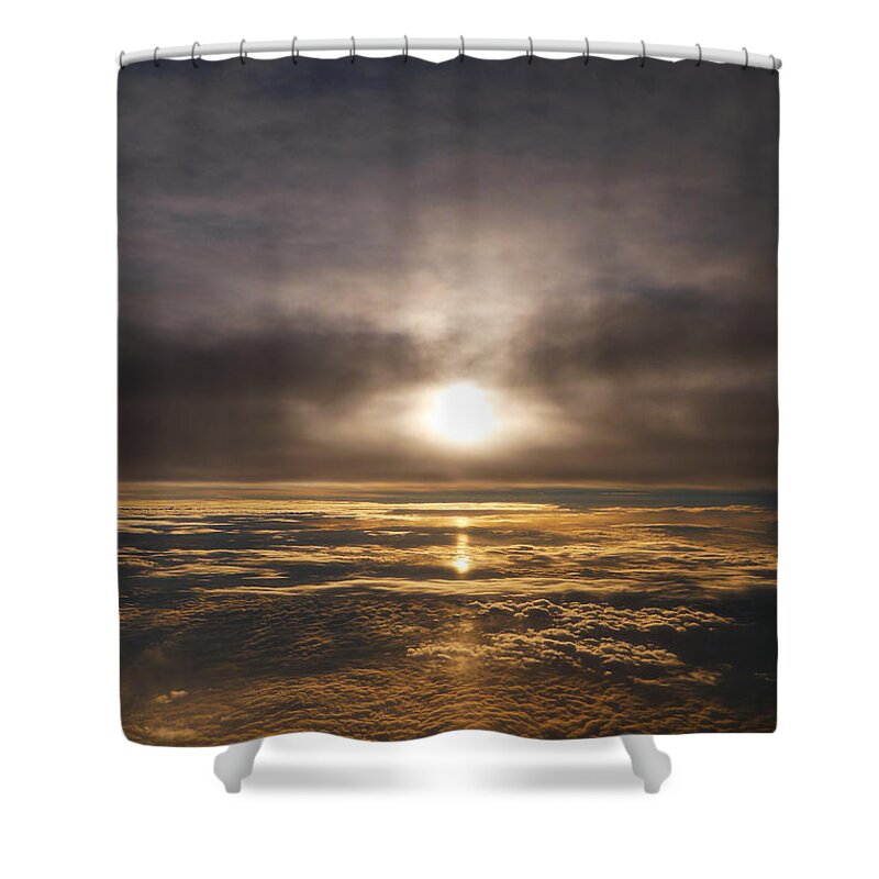 Sunset Shower Curtain featuring the photograph Five and a Half mile Sunset by Richard Reeve