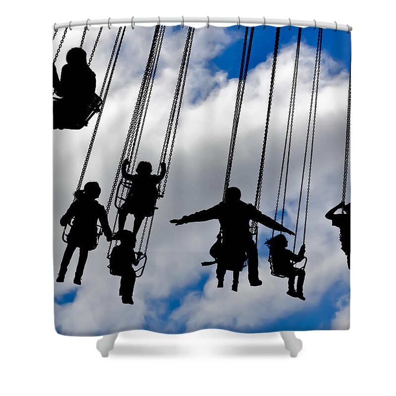 Ride Shower Curtain featuring the photograph Flight by Caitlyn Grasso