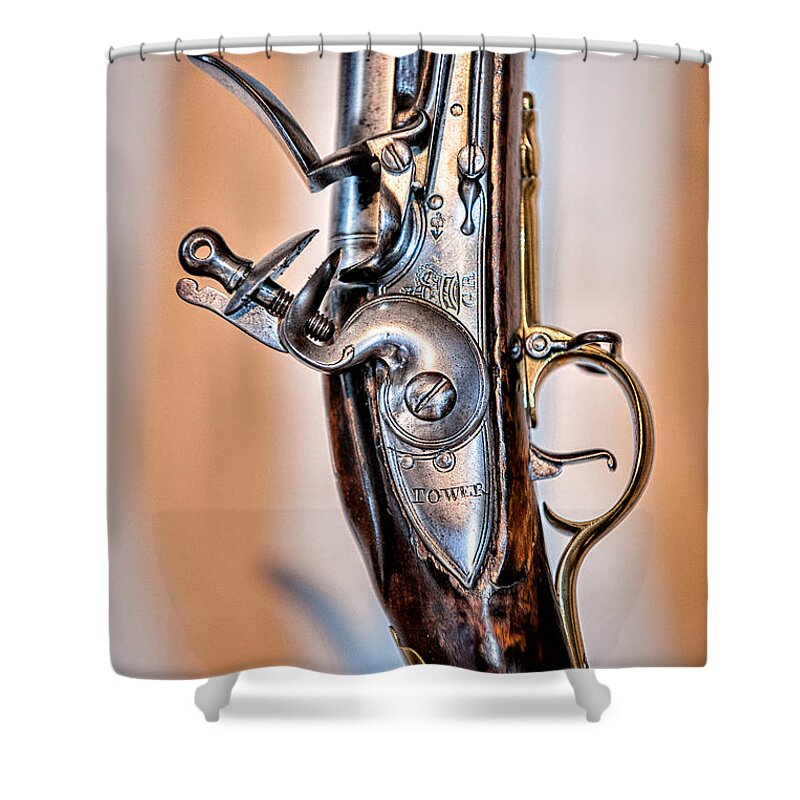 Christopher Holmes Photography Shower Curtain featuring the photograph Flintlock by Christopher Holmes