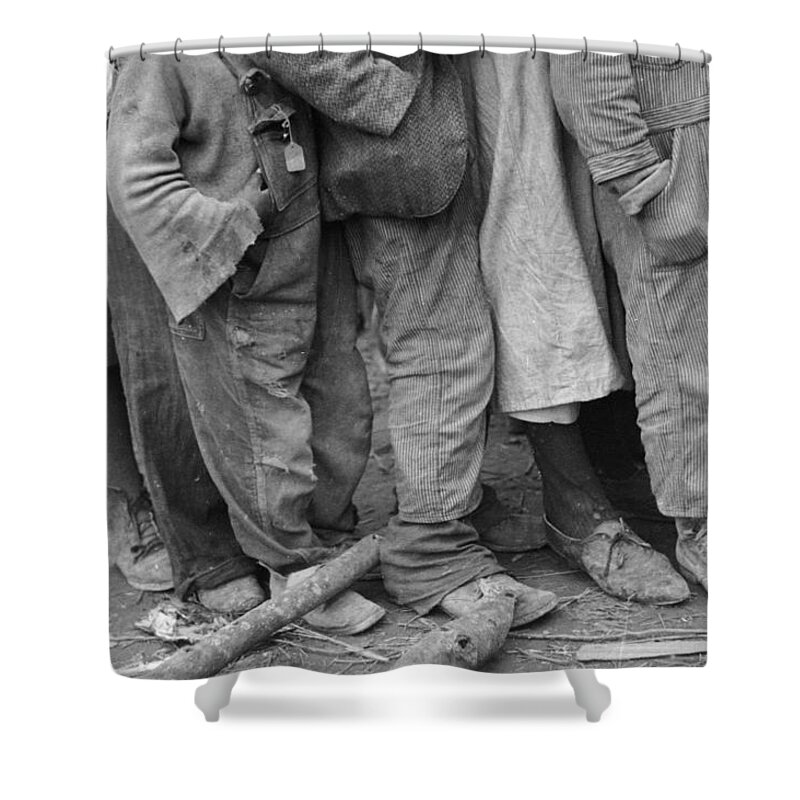 1937 Shower Curtain featuring the photograph Flood Refugees, 1937 by Granger