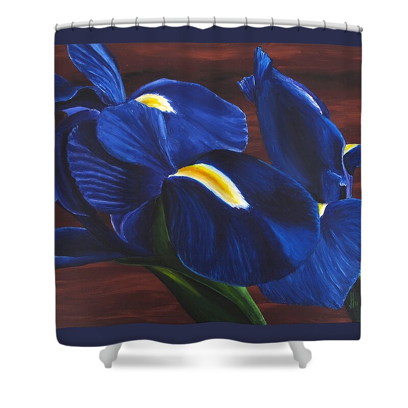 Flora Shower Curtain featuring the painting Flora Series-Number 9 by Jim Harper