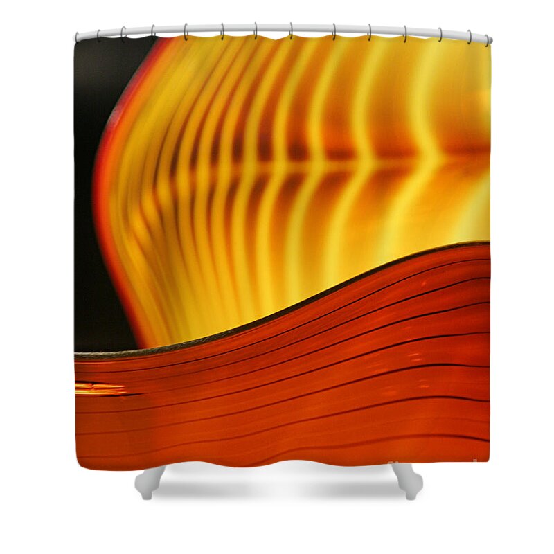 Orange Shower Curtain featuring the photograph Flow by Eileen Gayle