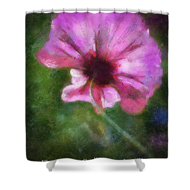Flower Shower Curtain featuring the photograph Flowers Are Gods Way 02 by Thomas Woolworth