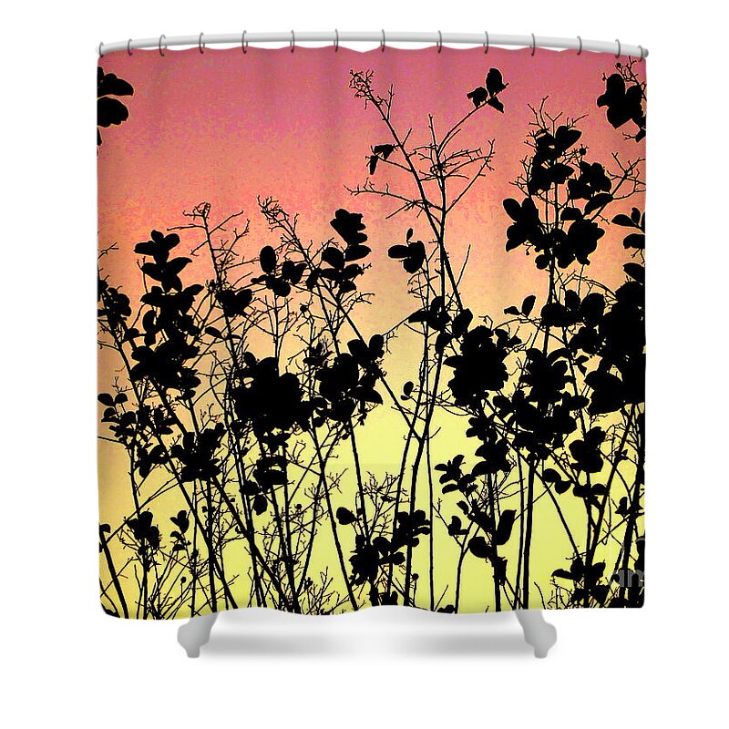  Agriculture Shower Curtain featuring the photograph Flowers in the backlight 2 by Amanda Mohler