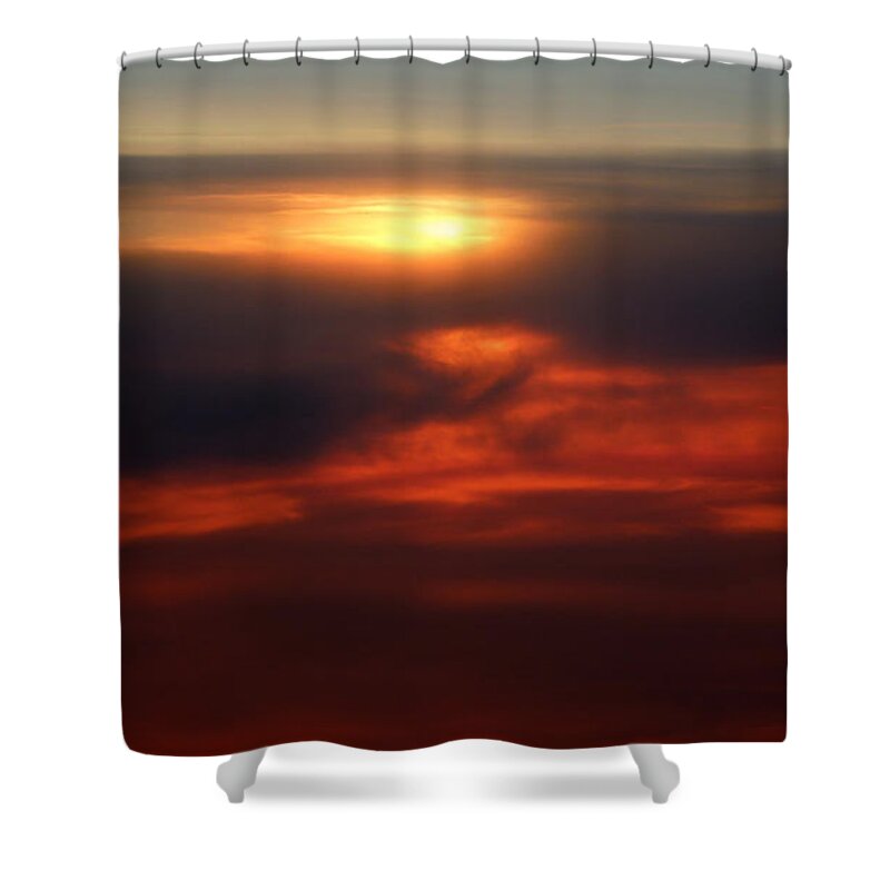 Colette Shower Curtain featuring the photograph Flying off into the Clouds by Colette V Hera Guggenheim