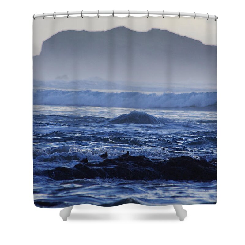 Ocean Shower Curtain featuring the photograph Fog Rolling In by Adria Trail