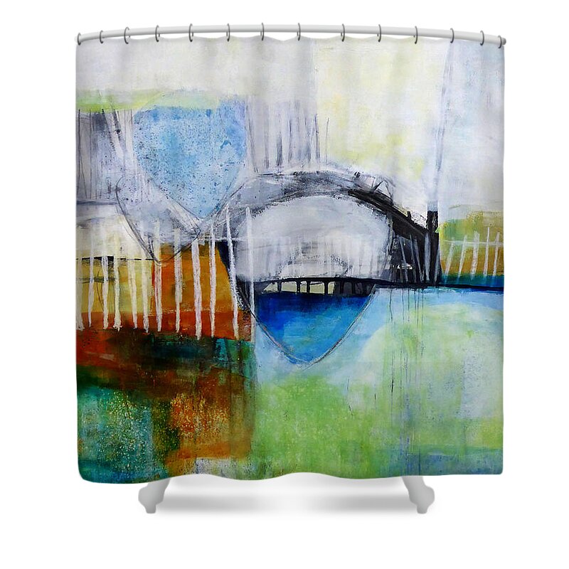 Keywords: Abstract Shower Curtain featuring the painting Fogo Island 2 by Jane Davies