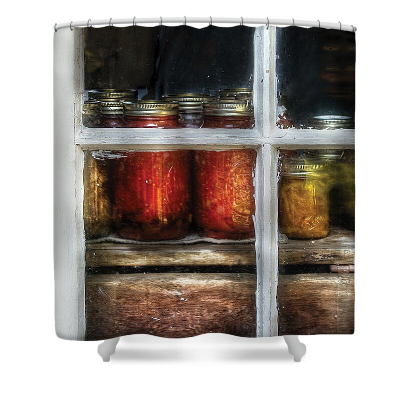 Savad Shower Curtain featuring the photograph Food - Country Preserves by Mike Savad