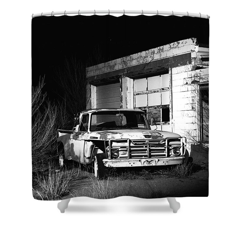 Ford Shower Curtain featuring the photograph Forgotten Ford by Christopher McKenzie
