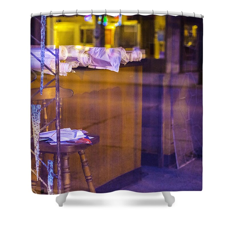  Shower Curtain featuring the photograph Forgotten Storefront by Raymond Kunst