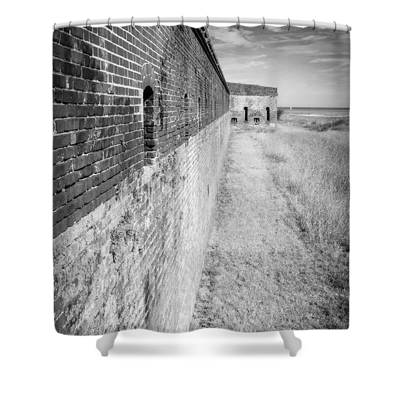 2015 Shower Curtain featuring the photograph Fort Clinch II by Wade Brooks