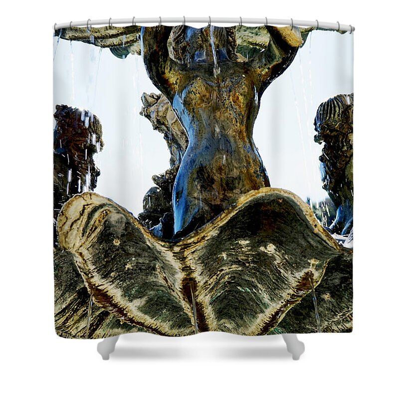 Bronze Shower Curtain featuring the photograph Fountain of Youth II by Giorgio Tuscani
