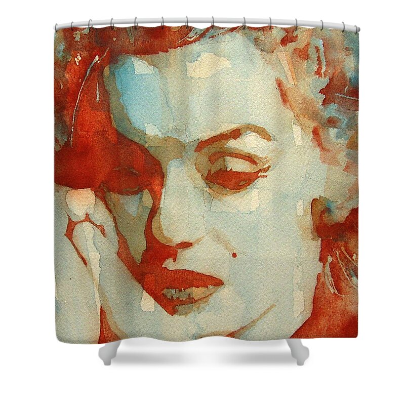 Marilyn Monroe Shower Curtain featuring the painting Fragile by Paul Lovering
