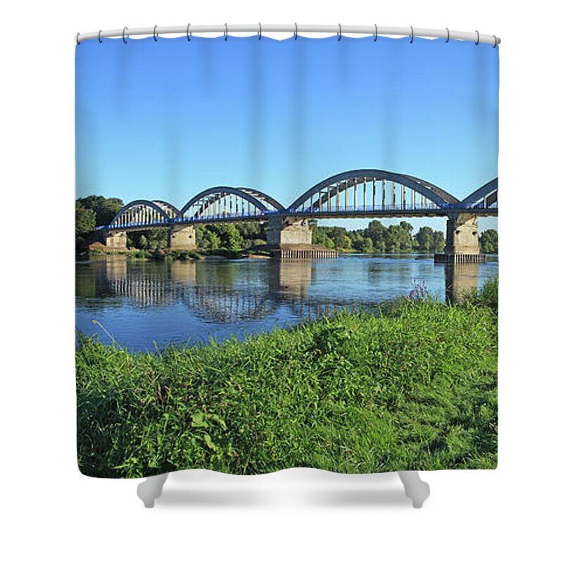 Tranquility Shower Curtain featuring the photograph France, Loire River by Hiroshi Higuchi