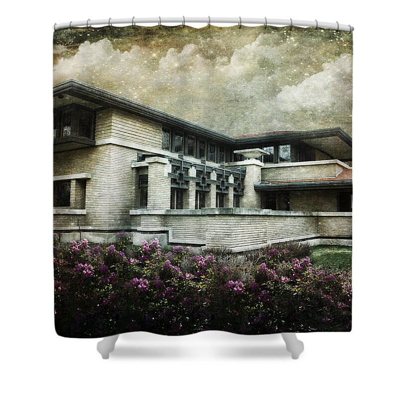 Evie Shower Curtain featuring the photograph Frank Lloyd Wright 1909 by Evie Carrier