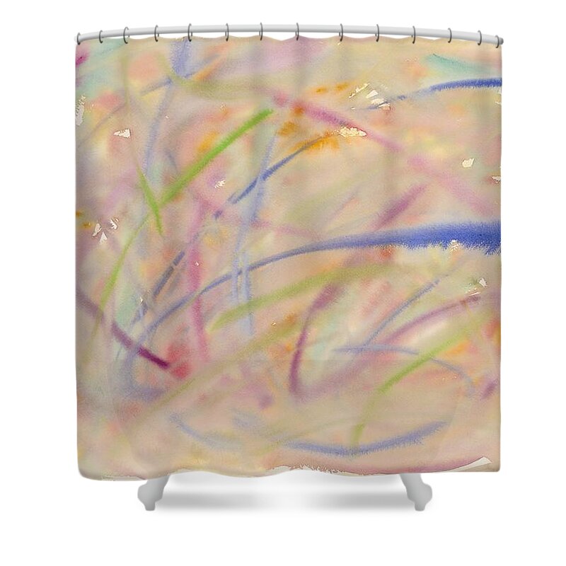 Abstract Shower Curtain featuring the painting Freedom by Angela Bushman