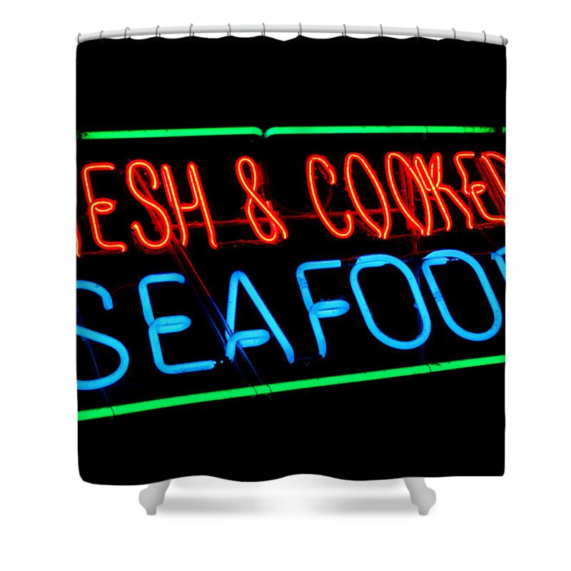 Fresh Shower Curtain featuring the photograph Fresh and Cooked Seafood by Olivier Le Queinec