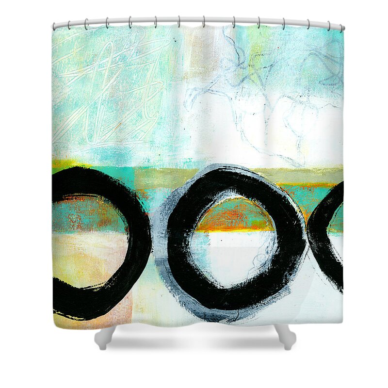 8�x8� Shower Curtain featuring the painting Fresh Paint #4 by Jane Davies
