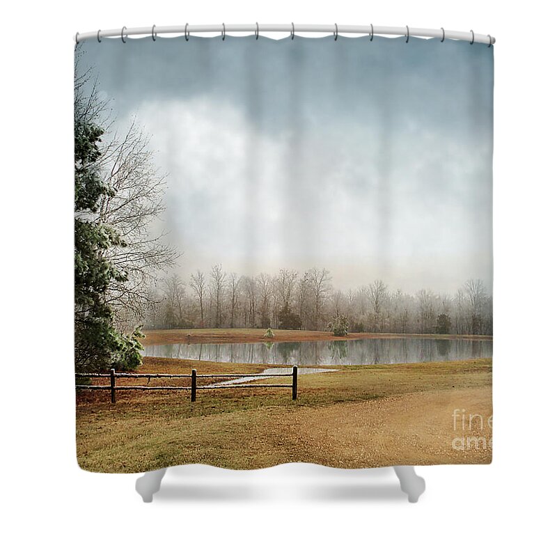 Winter Shower Curtain featuring the photograph Frostbitten by Jai Johnson