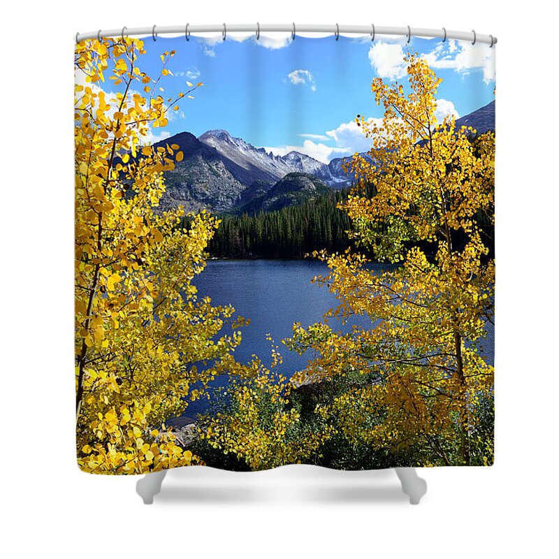 Longs Shower Curtain featuring the photograph Frosted Mountain by Tranquil Light Photography