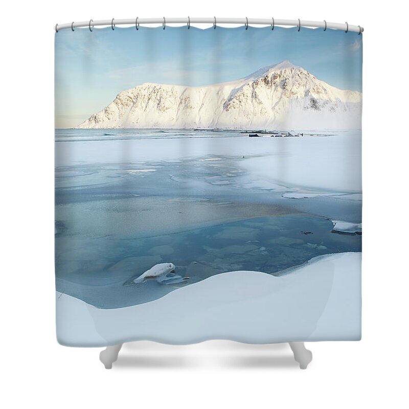 Tranquility Shower Curtain featuring the photograph Frozen Pools by Getty Images