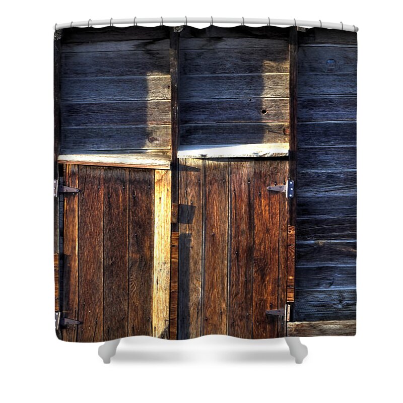Ft Shower Curtain featuring the photograph Ft Collins Barn Tin 13547 by Jerry Sodorff