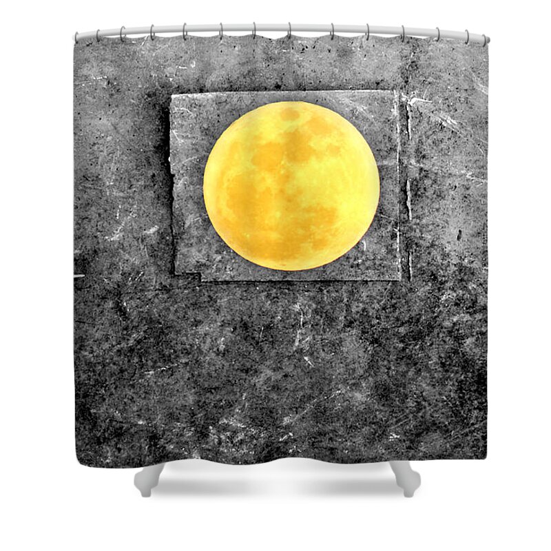 Full Moon Shower Curtain featuring the photograph Full Moon by Rebecca Sherman