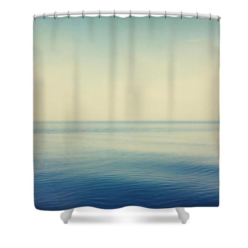 Calm Shower Curtain featuring the photograph Fv4281, Bert Klassen Water And Sky by Bert Klassen