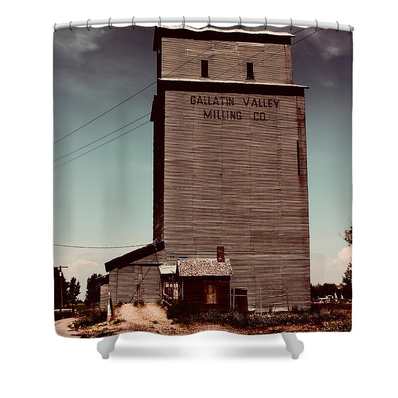 Gallatin Valley Shower Curtain featuring the photograph Gallatin Valley Grain Elevator 2 by Cathy Anderson