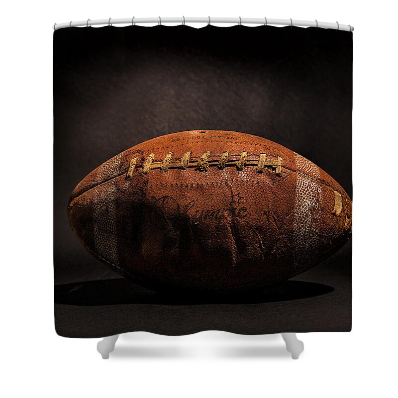 #faatoppicks Shower Curtain featuring the photograph Game Ball by Peter Tellone