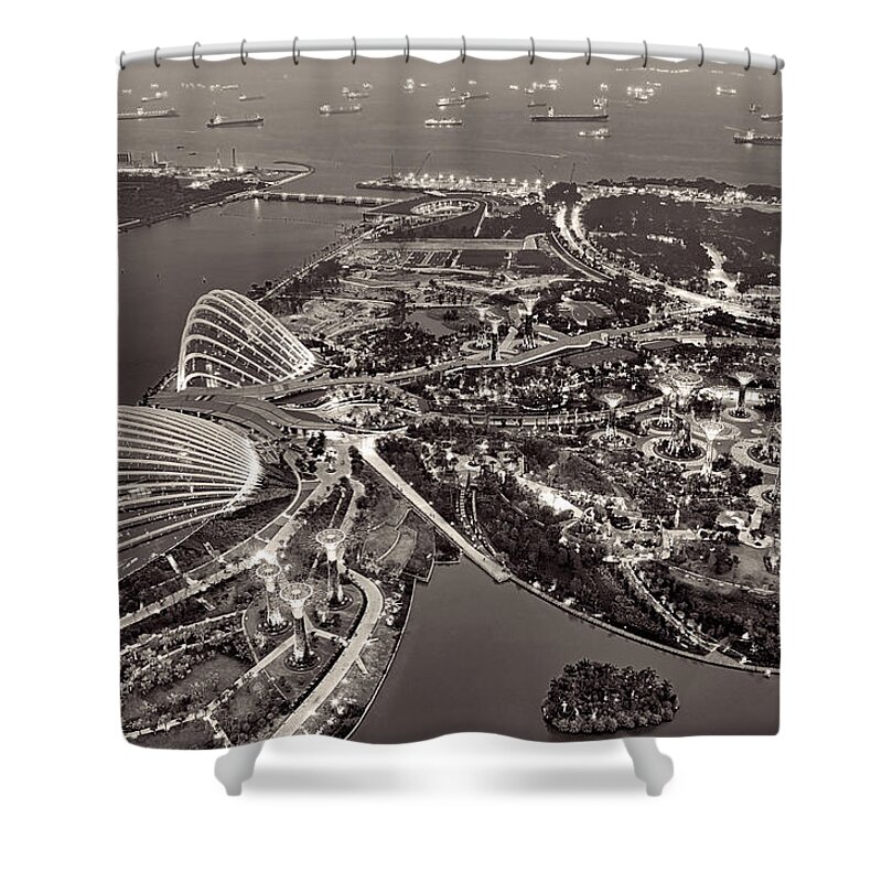 Tranquility Shower Curtain featuring the photograph Gardens By The Bay by Photo By William Cho