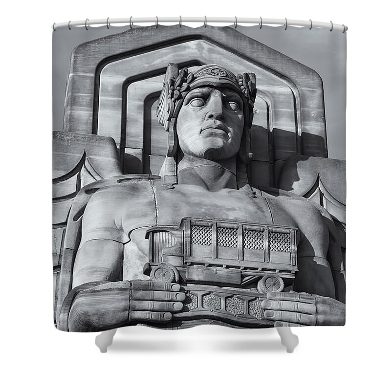 Clarence Holmes Shower Curtain featuring the photograph Guardian of Traffic II by Clarence Holmes