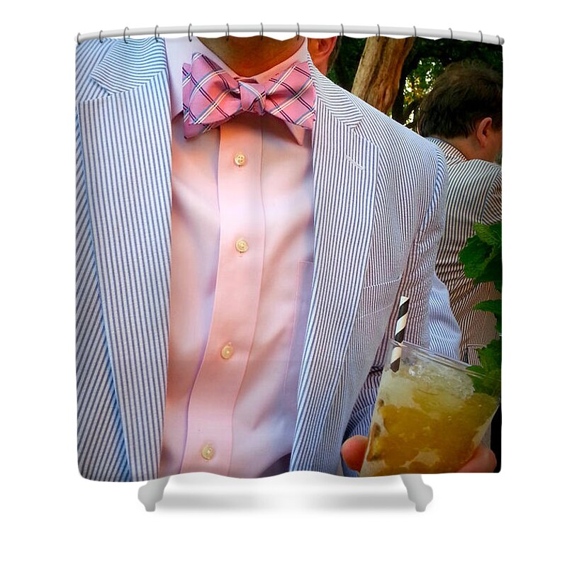Bow Tie Shower Curtain featuring the photograph Gentleman by Valerie Reeves