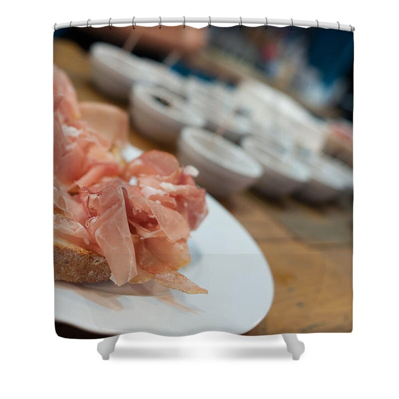 Bodensee Shower Curtain featuring the photograph German Lunch by Miguel Winterpacht