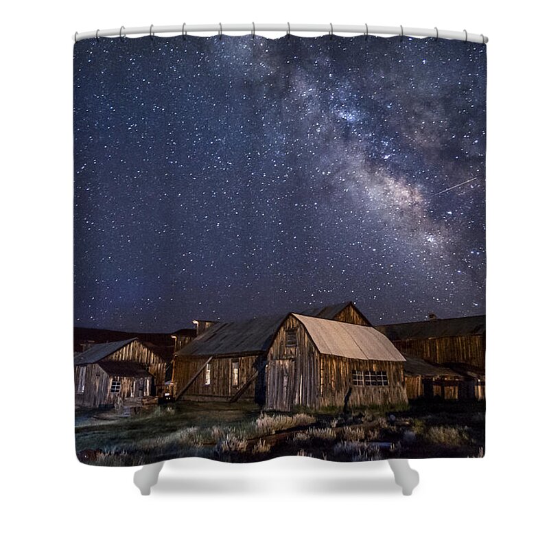  California Shower Curtain featuring the photograph Ghost Dog at Bodie by Cat Connor