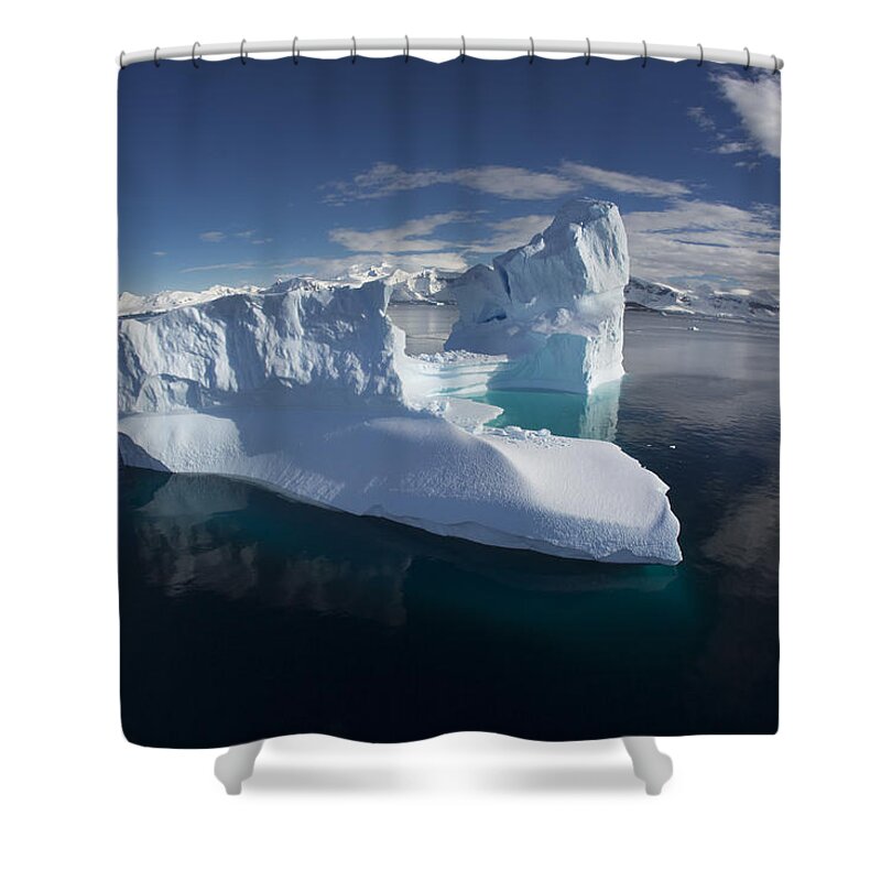 Feb0514 Shower Curtain featuring the photograph Giant Iceberg Gerlache Strait by Matthias Breiter
