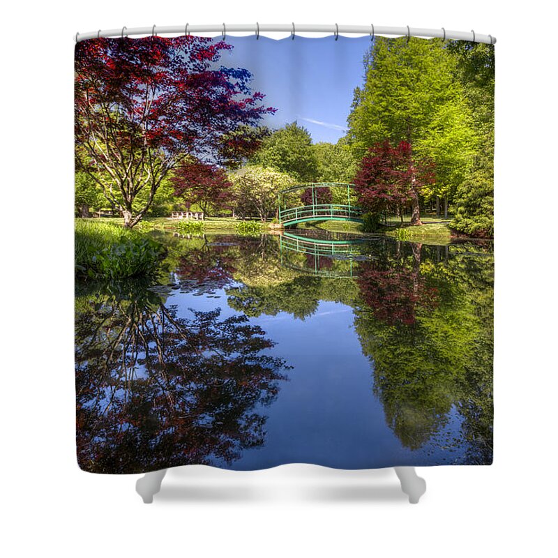 Appalachia Shower Curtain featuring the photograph Gibbs Garden by Debra and Dave Vanderlaan