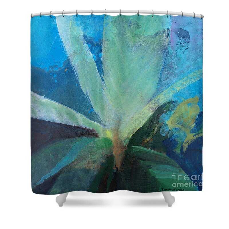 Ginger Tea Shower Curtain featuring the painting Ginger Tea by Robin Pedrero