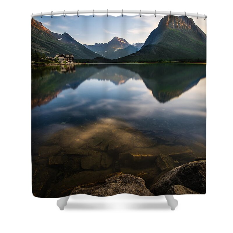 Glacier Shower Curtain featuring the photograph Glacier National Park 2 by Larry Marshall