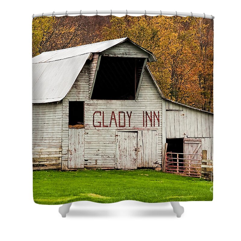 Barn Shower Curtain featuring the photograph Glady Inn Barn WV by Kathleen K Parker