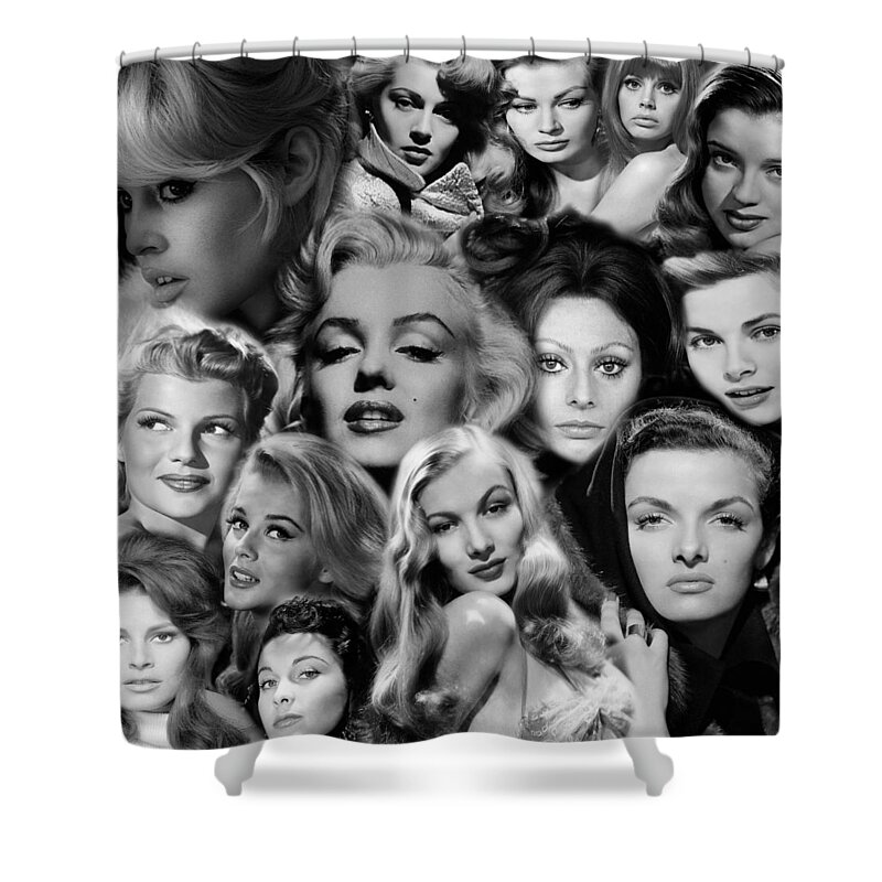 Hollywood Shower Curtain featuring the photograph Glamour Girls 2 by Andrew Fare